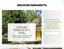 Tablet Screenshot of discoverparramatta.com